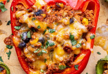 Beef Taco Stuffed Bell Peppers