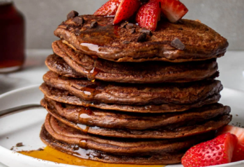 Chocolate Protein Pancakes