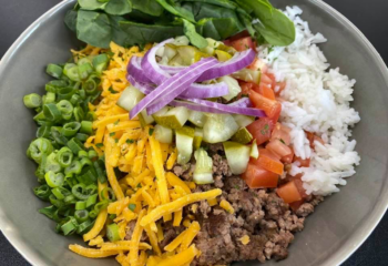 Burger Rice Bowl