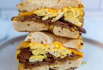 Steak & Egg Skinny Bagel