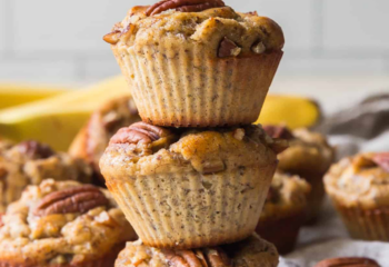 Banana Pecan Protein Muffins