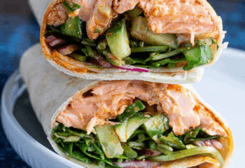 Roasted Salmon Wrap