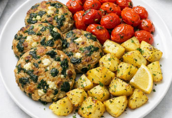 Turkey Spinach Feta Patties