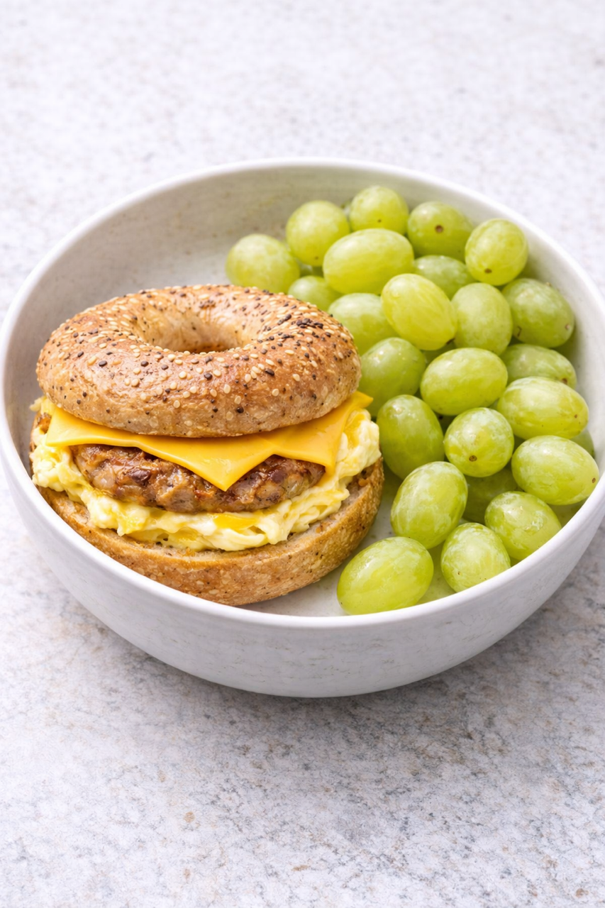 Sausage Egg & Cheese Skinny Bagel
