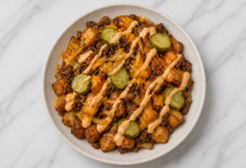 Loaded Cheeseburger Potato Bowl