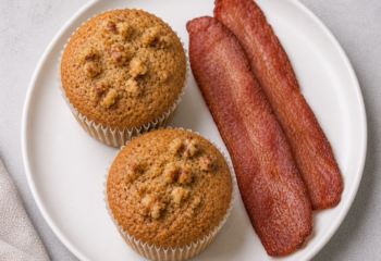 Banana Walnut Protein Muffins