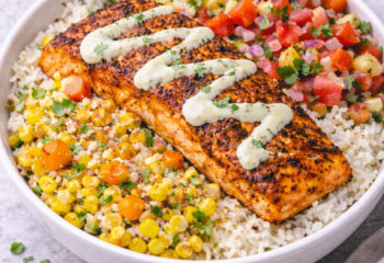 Blackened Salmon Street Corn Bowl Blackened Salmon Street Corn Bowl